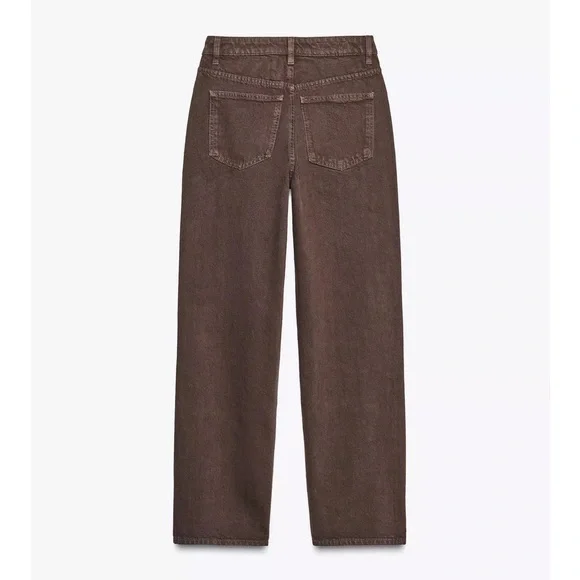 Mom Fit High Waist Brown Jeans - Picture 6 of 7